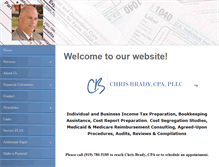 Tablet Screenshot of chrisbradycpa.com